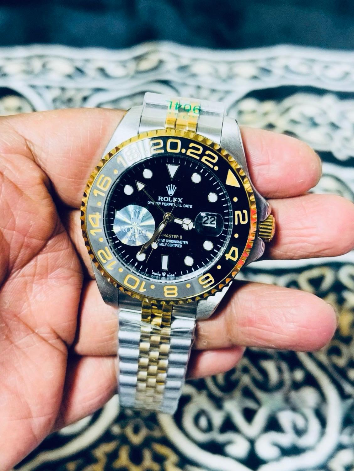 Rolex GMT Style Automatic Men's Stainless Steel Watch – Jubilee Bracelet |Premium Sapphire Look